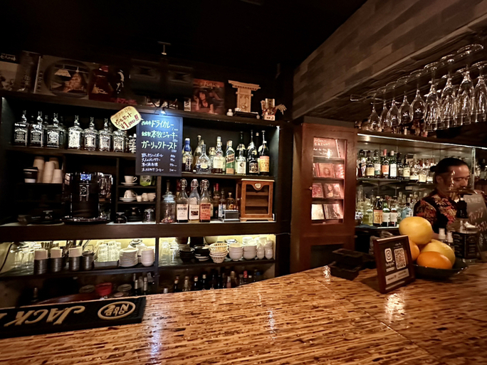 Inside Bar After the Sunset
